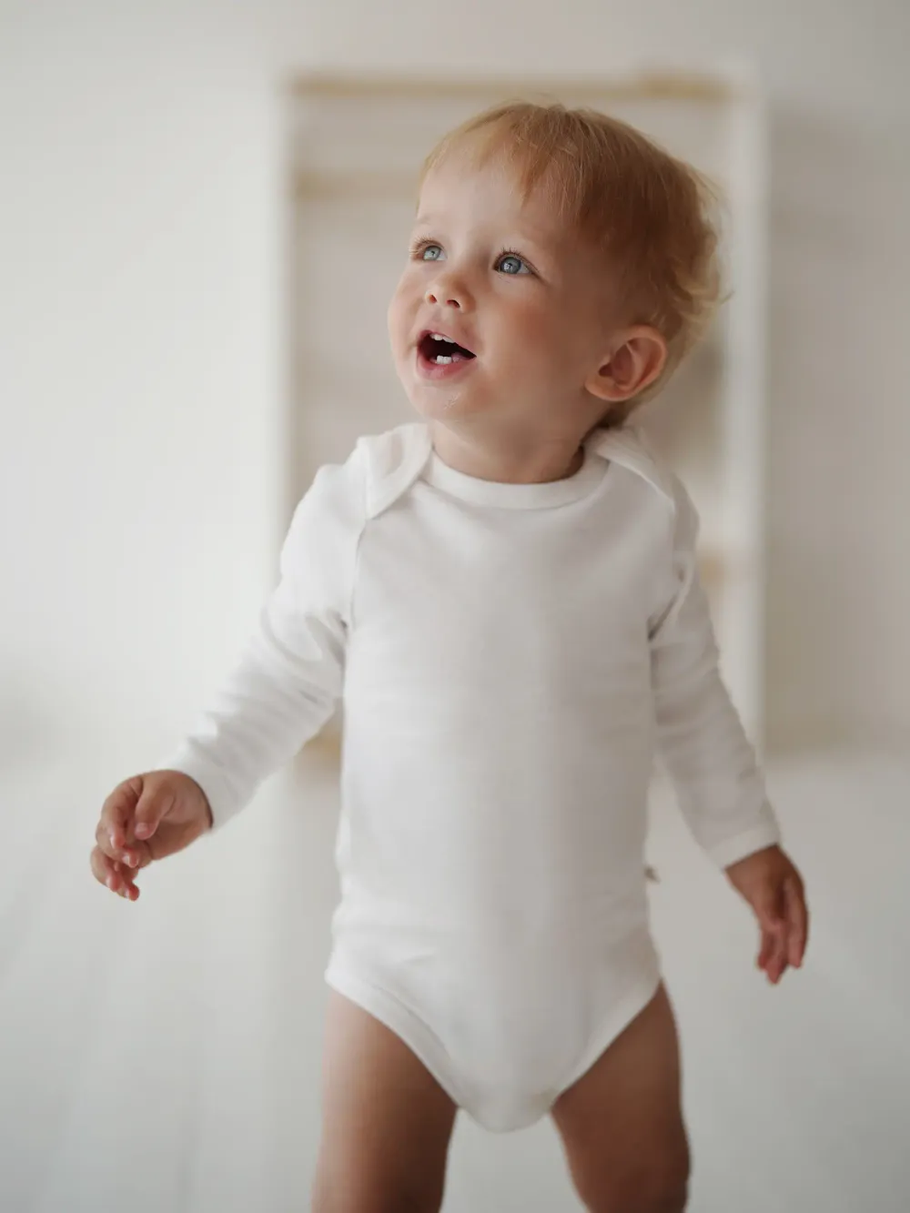 Боди с длинным рукавом "Сливки" 0+