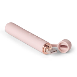 Силиконовый мини-вибратор класса люкс Le Wand Baton розовое золото