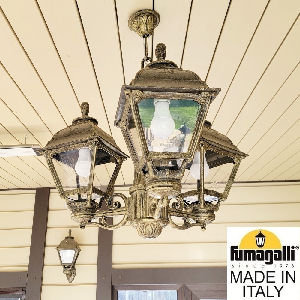 Уличный подвесной светильник Fumagalli CEFA U23.120.S30.BXF1R