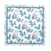 Шейный платок «Совушки», 70×70 см