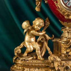 Винтаж: Часовой гарнитур в стиле Людовика XVI