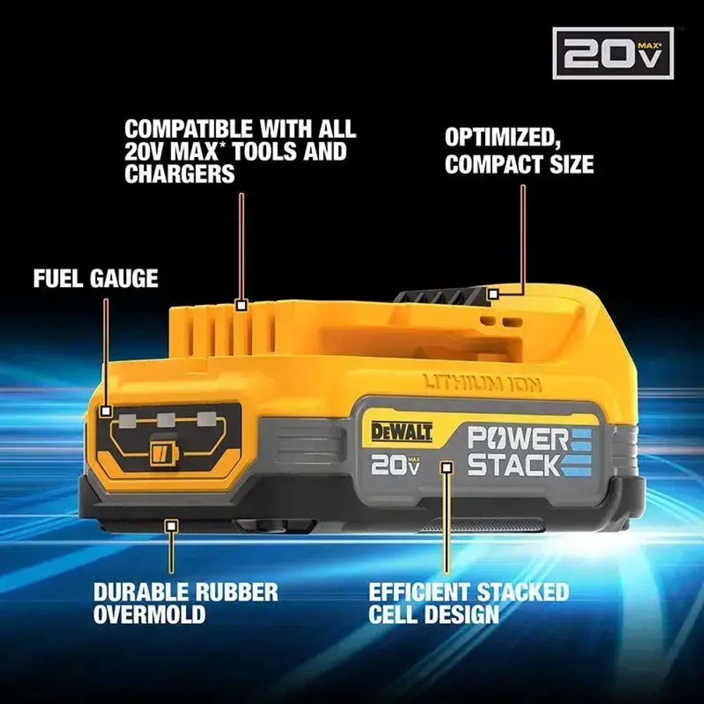 DEWALT DCBP034 20V/18V 1,7ah компактная батарея Макс POWERSTACK долговечная литиевая батарея