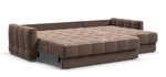 Угловой диван Босс Слип 160 Велюр Монолит Мокко