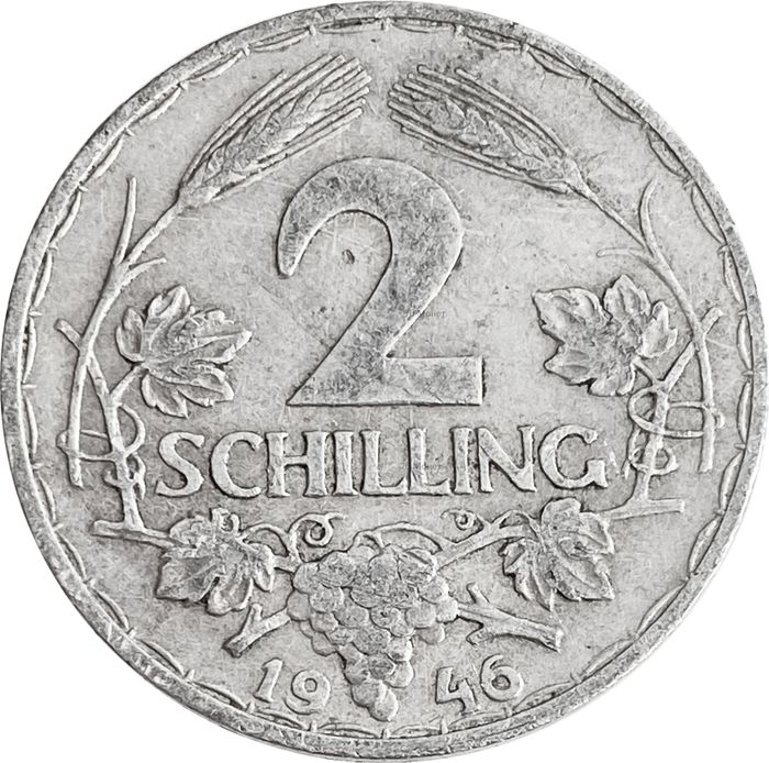 2 шиллинга 1946 Австрия