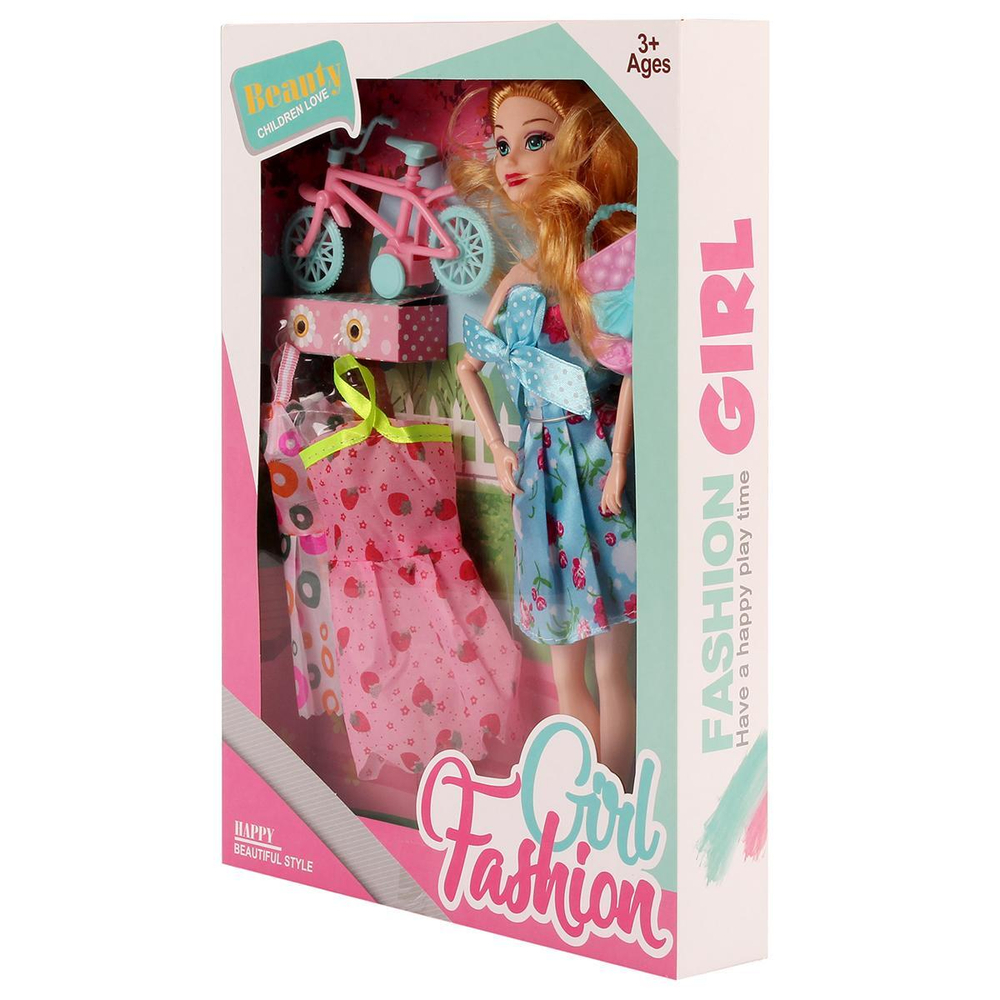 Кукла тип Модель на шарнирах с аксесс. 32см, коробка 2123B