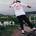 Футболка Miracle Apparel Heavy Soft Two Wheels For Better Feels Белая