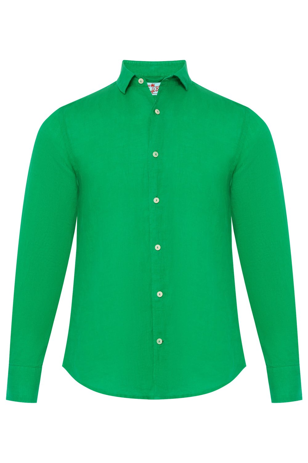 Рубашка муж. лен MC Saint Barth PAMPLONA 57 зеленый
