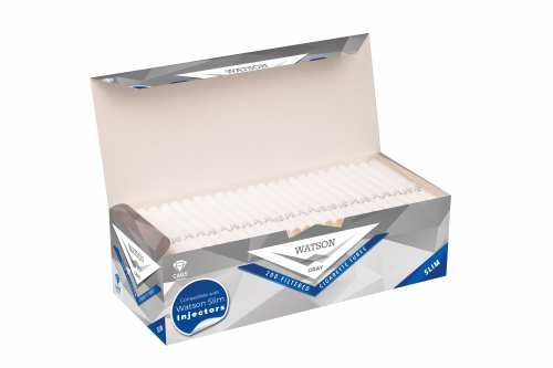 Гильзы сигаретные SLIM CIGARETTE TUBES-WATSON GRAY 17(12+5)*200*50 (RECESS PARLAMENT FILTER)