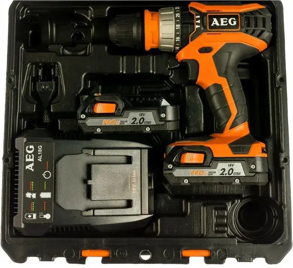 Аккумуляторный ударный шуруповерт AEG BSB 18C2X LI-202C 459424