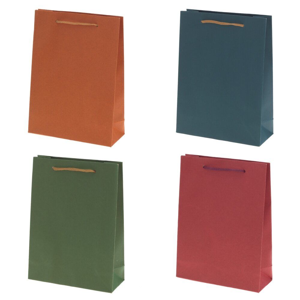 GAEM Пакет подарочный XS (бумага 210г/м2, блок 12шт), L15 W6 H20 см, 4в.