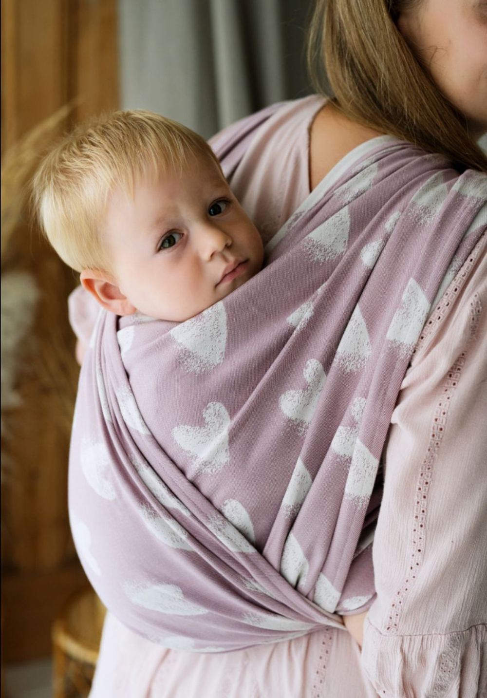 Слинг-шарф «Милкшейк клубника».