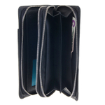 Чёрный кожаный клатч портмоне мужчине GALIB 7M168