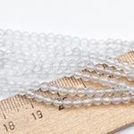 Топаз граненый бусины, диаметр около 3,2-3,3 мм, цена за отрезок 19 см (1/2 нити)