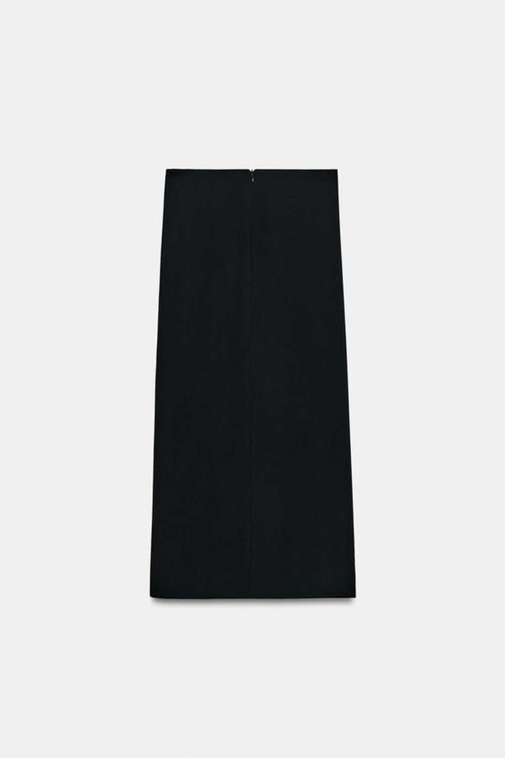 ZARA ЮБКА МИДИ С ВОЛАНАМИ — ZW COLLECTION, ЧЕРНЫЙ