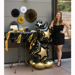 Звезды черно-золотые  Ростовой шар