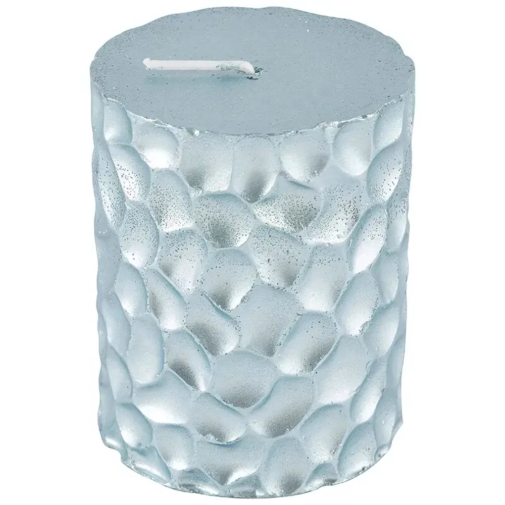Свеча Deco Christmas "Iceberg" 80*65 мм голубая