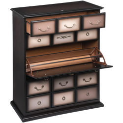 Тумба для обуви Пандора 4 Орех Оберджин Шоколад