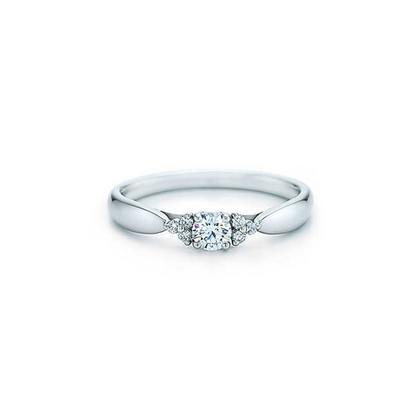 Кольцо из платины с бриллиантами, Tiffany 💎Harmony 0.18 ct. В наличии