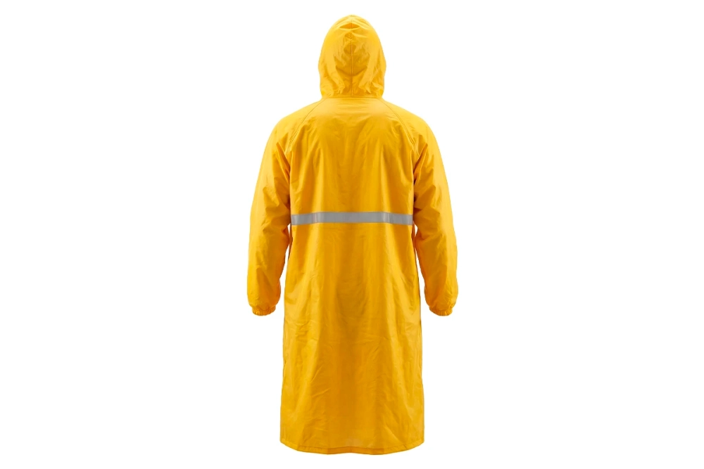 Плащ-дождевик нейлоновый с ПВХ влагозащитный сигнальный (желтый, XXL) SAMTOOLS