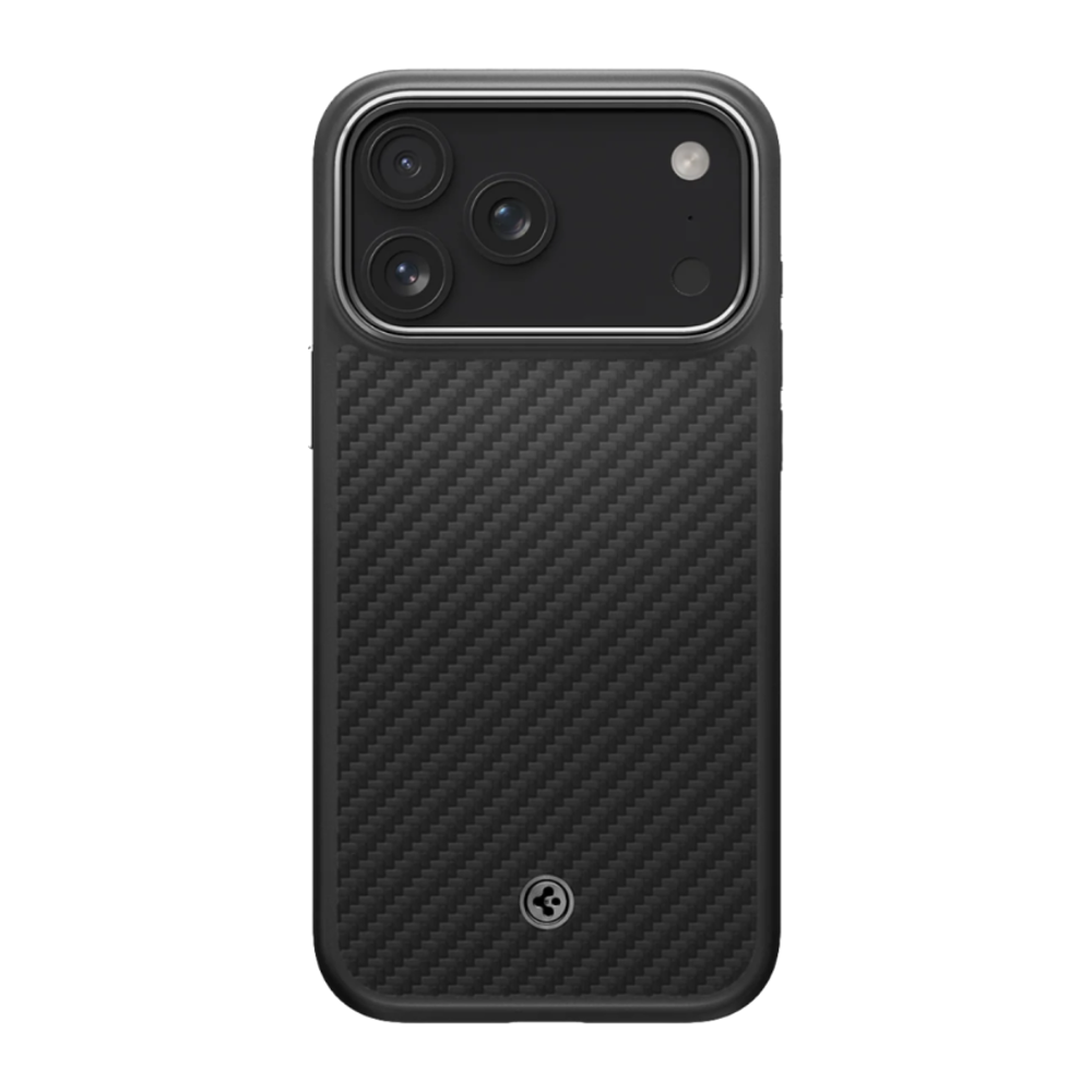 Арамидный чехол MagSafe Spigen Enzo Aramid T (Mag Fit) для iPhone 17 Pro Тонкий укреплённый гибридный чехол из арамидного волокна Aerocore с сенсорной накладкой для Контроллера камеры