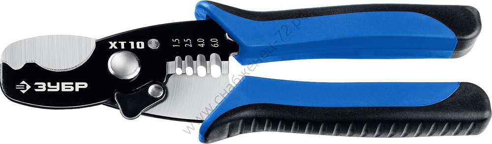 ЗУБР ХТ-10 2в1, Кабельные ножницы (22640)