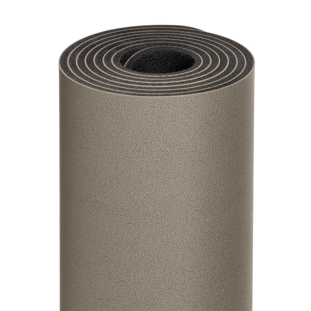 ULTRAцепкий 100% каучуковый коврик для йоги Simple Mandala Coffee 185*68*0,5 см