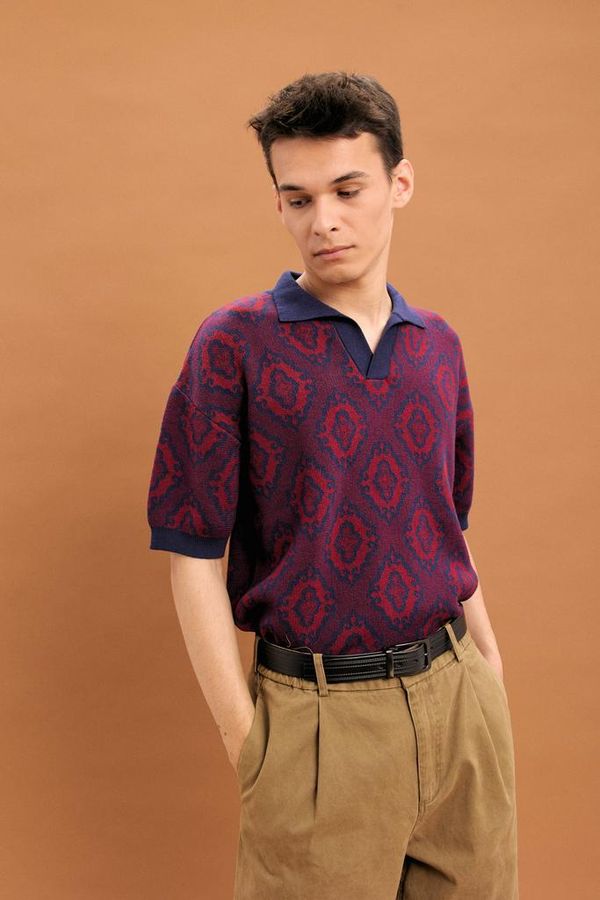 Поло Тюбетейка унисекс темно-синяя - фото 1