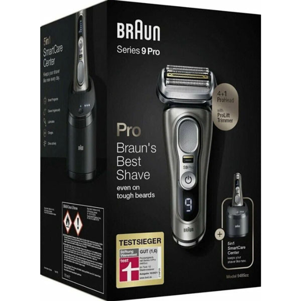 Бритва сетчатая Braun Series 9 pro 9485cc серебристый