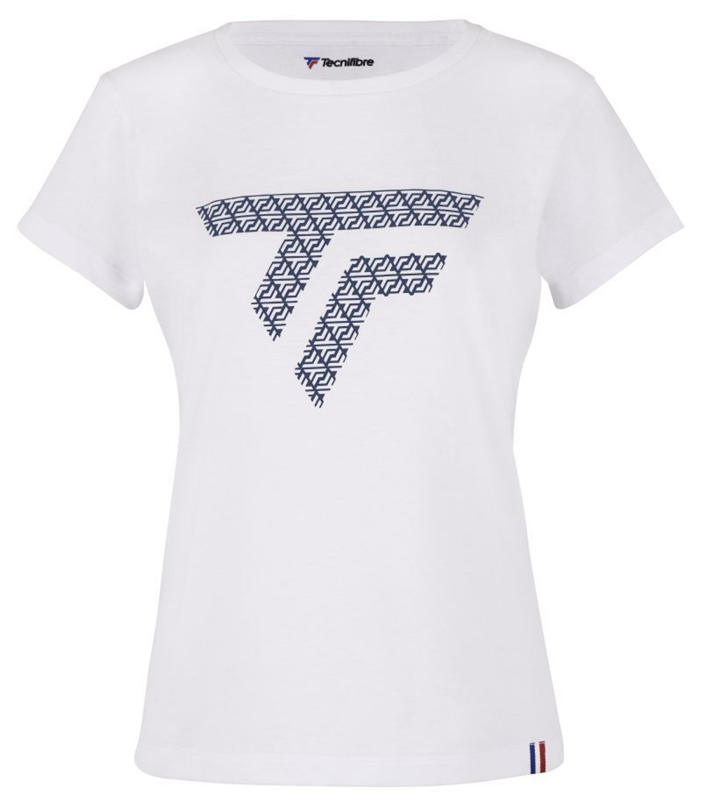 Женская теннисная футболка Tecnifibre Training Tee - White