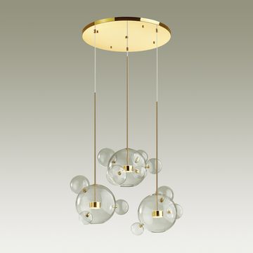 Подвесной светодиодный светильник 4640/36LA золото Bubbles Odeon Light