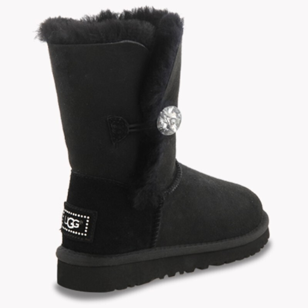 Угги Bailey Button Bling Black
