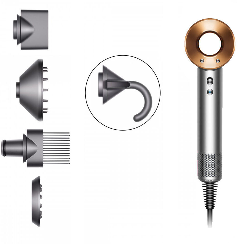 Фен Dyson HD07 Supersonic для волос (медный/никель) 389926-01
