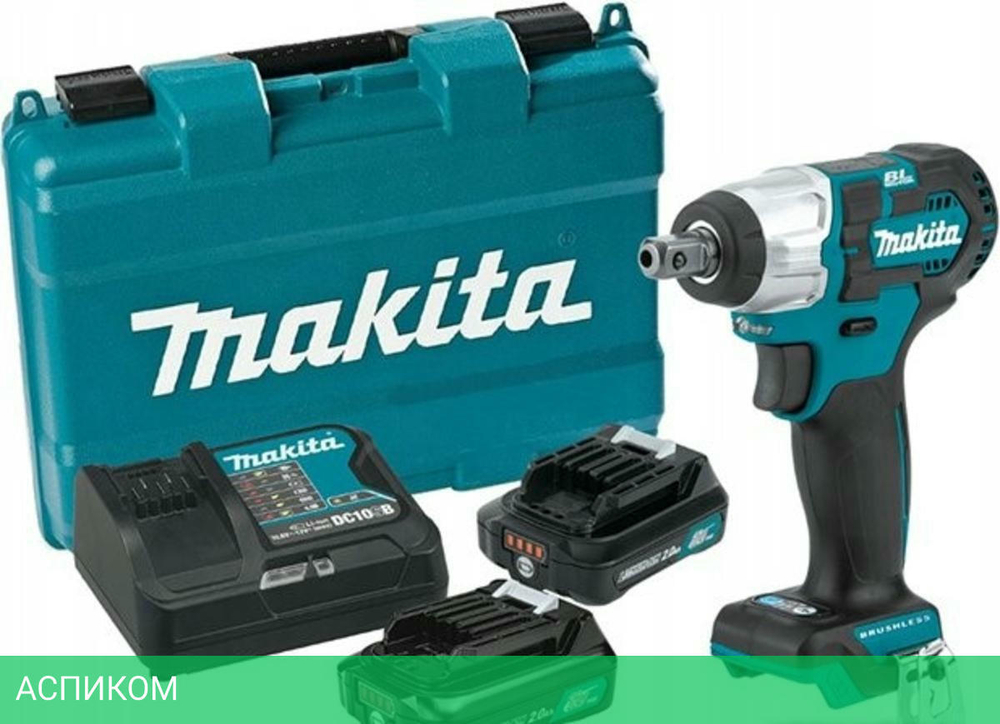 Гайковерт Makita TW 160 DWAE чемодан (TW160DWAE)