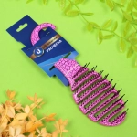 Расческа массажная «Dewal style», цвет фуксия, 21,5*6,5см