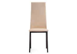 Стул на металлокаркасе Mirilis ваниль / темный мусс