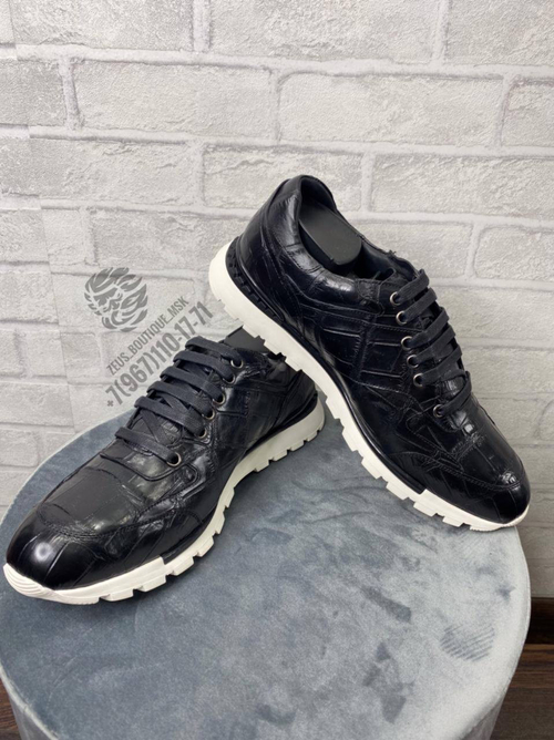 Кроссовки Stefano Ricci из кожи крокодила