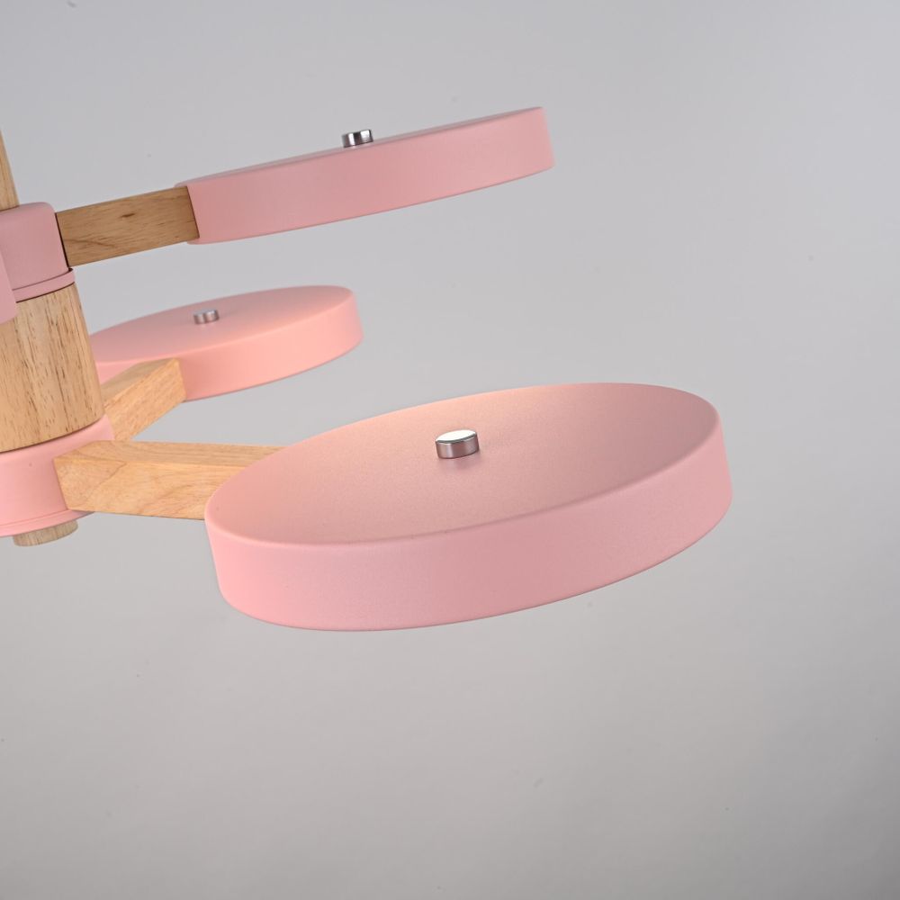 Люстра на штанге TURNA DBL L6 Pink