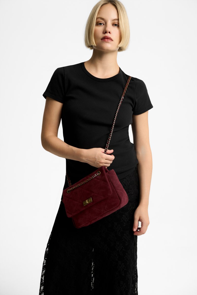 KELLY S марсала из замши