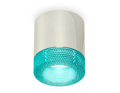 Комплект накладного светильника Ambrella light Techno Spot XS7405005 PSL/BL серебро полированное/голубой (C7405, N7194)