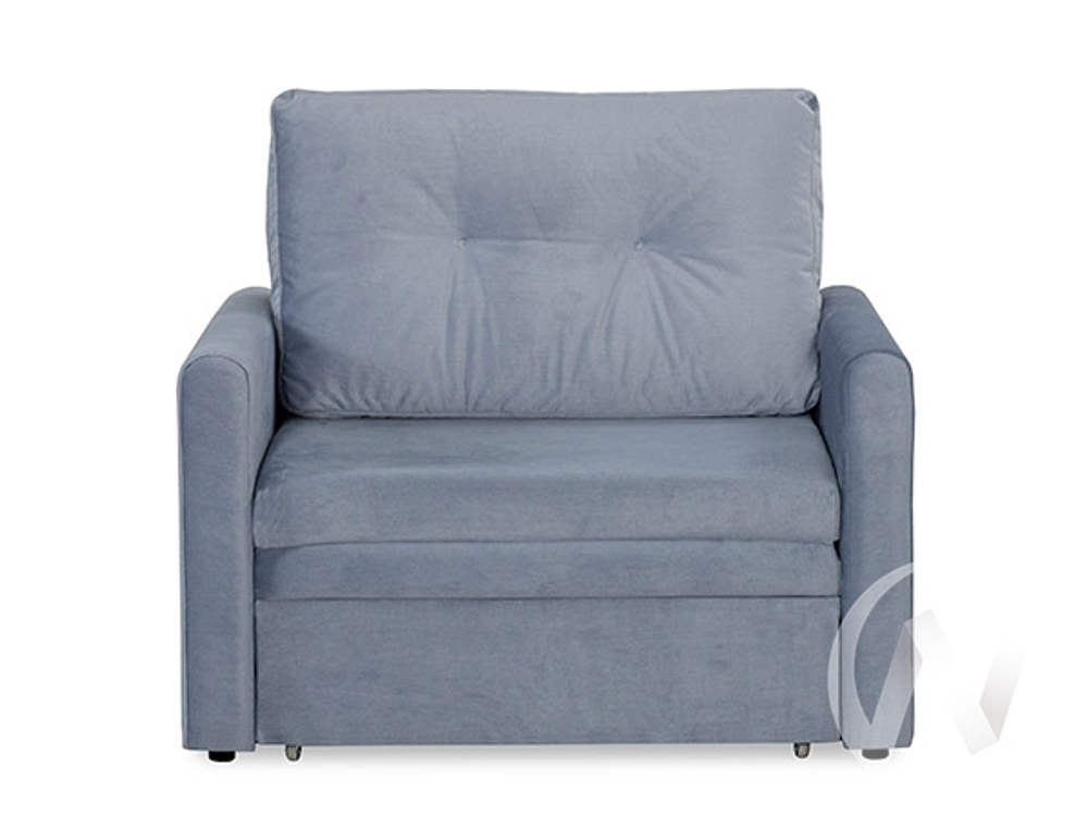Диван прямой Юнат 2 (МД) Bismark 10 (велюр серо-голубой)