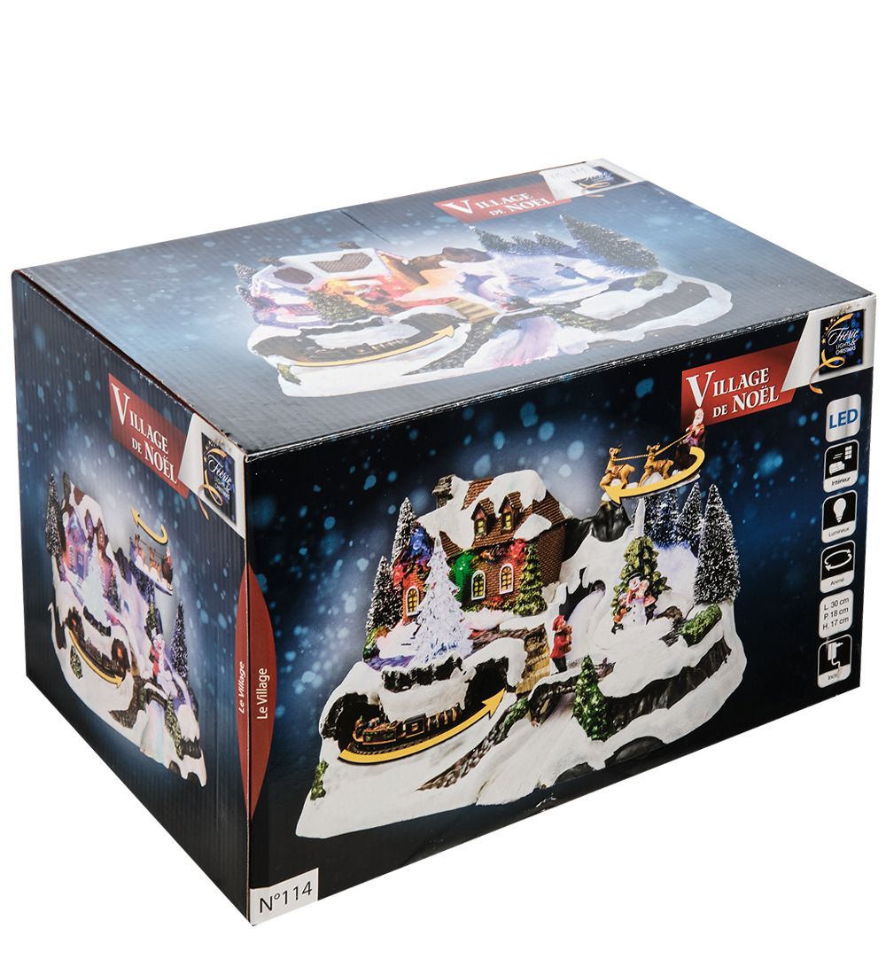 XM-711 Музыкальная новогодняя миниатюра с подсветкой