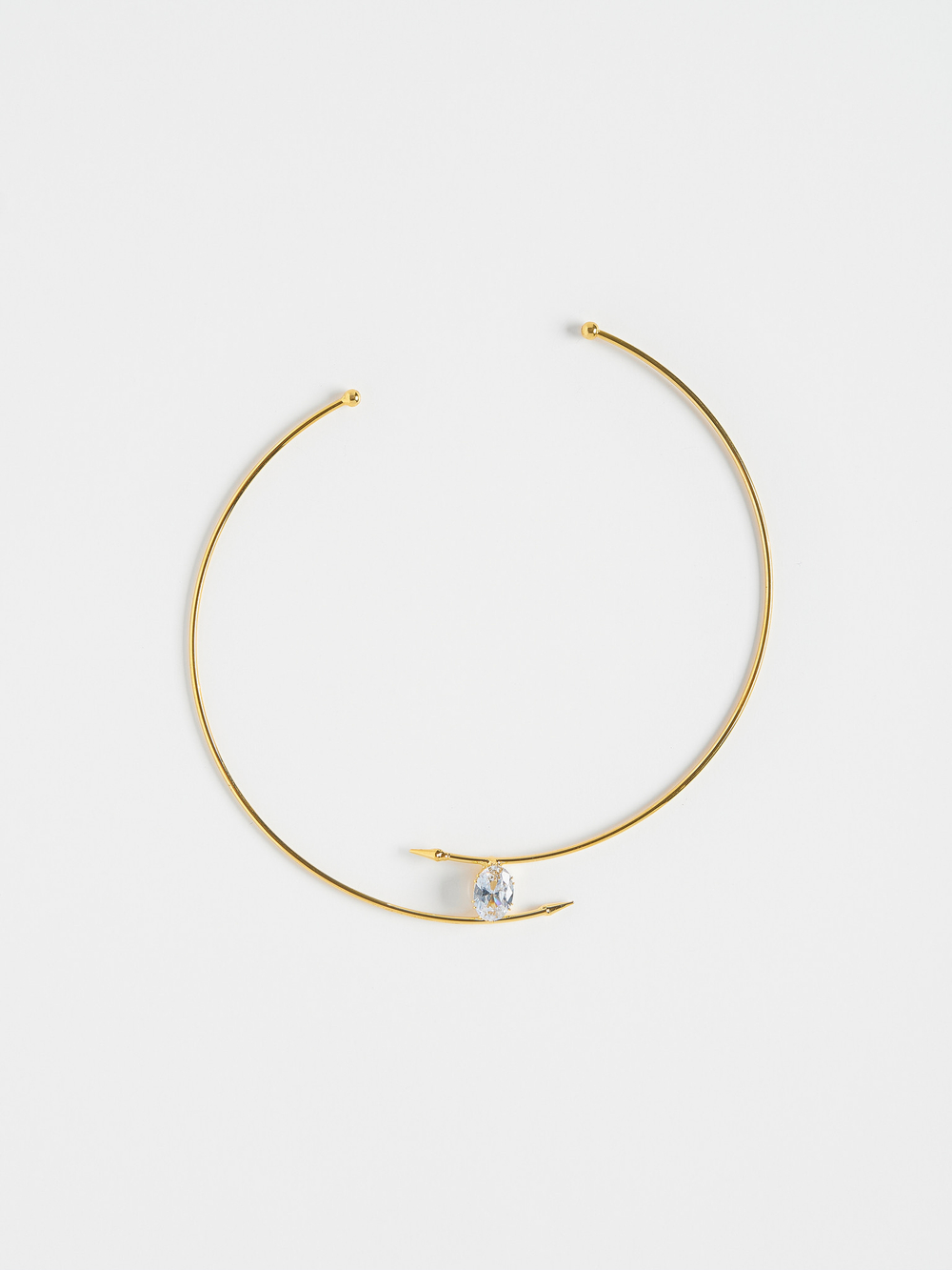 Обруч "Crystal spike" Gold