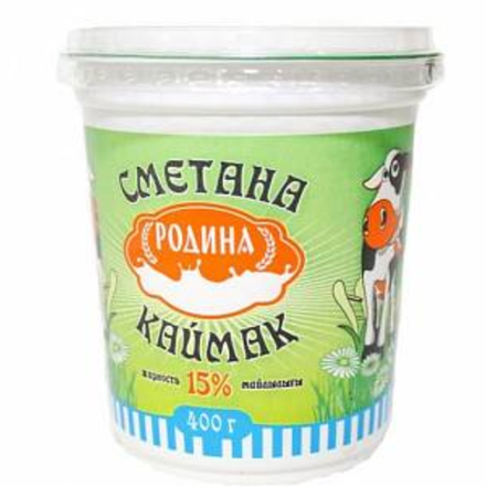 Сметана Родина 15% 400 гр