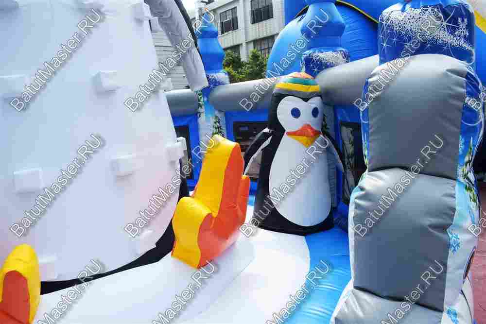 Надувной скалодром  "Пингвин" 5*5*4 м