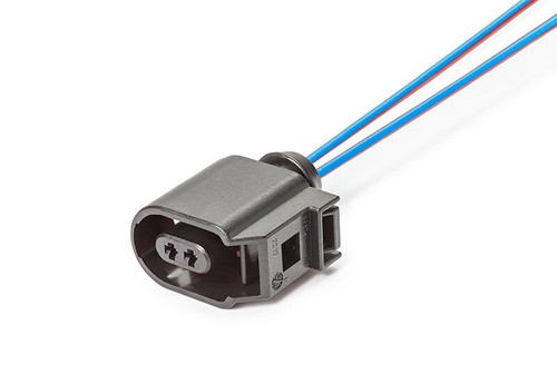 Разъем 6E0973702 2-х контактный к датчику ABS 6Q0927808B для а/м Audi A6, Seat Ibiza, Skoda, с проводами (CARGEN)