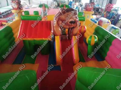 Коммерческий батут "В погоне за медведем" 10*6*5 м