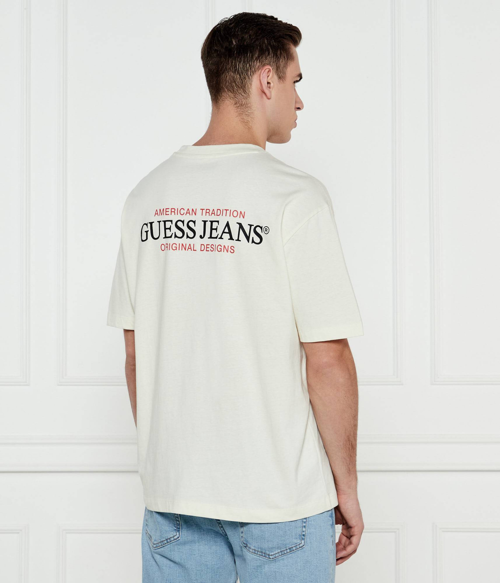 Футболка AMERICAN Guess Jeans - экрю(M4BI75 K8FQ4)