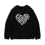 Свитшот "Сердце с силуэтами Такс"