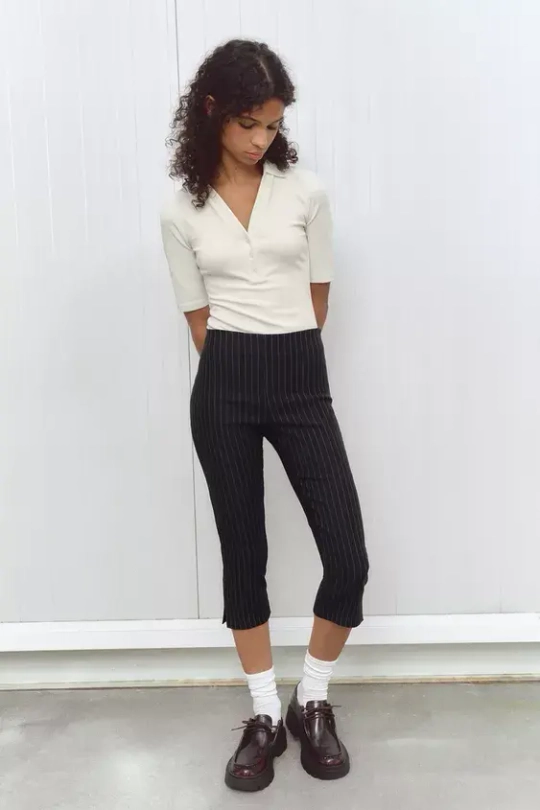 ZARA БОДИ ИЗ МЯГКОГО ИНТЕРЛОКА, ЭКРЮ