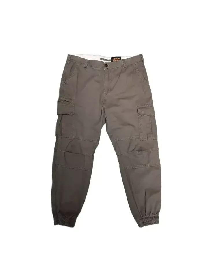 Брюки Admiited & Feeling на резинке (светло-оливковые)